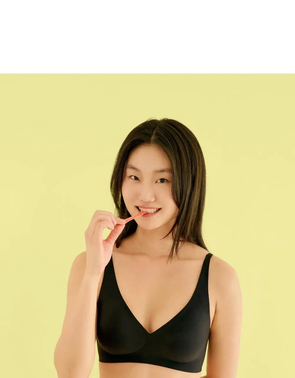 [류혜영 PICK] 마른파이브 쉬어 브라 커브넥 텐션윙 4colors (S~XXL) 상세페이지 42